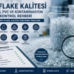 PET flake kalitesi için nem, IV, PVC ve kontaminasyon kontrolü